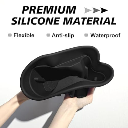 Muslogy Center Console Cup Holder Insert Compatible with 2005-2021 Nissan Frontier Accessories Middle Console Armrest Front Drink Holder Organizer Non-Slip Silicone Drink Stopper - size: 2005-2021 Nissan Frontier