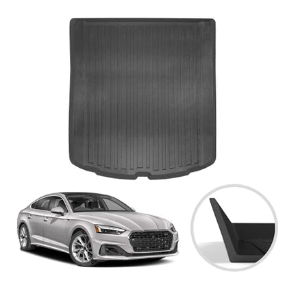 Premium Cargo Liner for Audi A5 Sportback S5 2018-2026 - 100% Protection - Custom Fit Car Trunk Mat - All-Season Black Cargo Mat - 3D Shaped Laser Measured Trunk Liners for Audi A5 Coupe