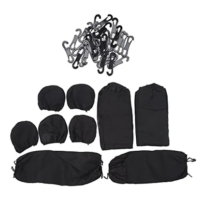 Breathable and Soft Cloth Car Seat Covers Full Set Universal Fit Seat Cover for Comfortable Driving