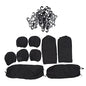 Breathable and Soft Cloth Car Seat Covers Full Set Universal Fit Seat Cover for Comfortable Driving
