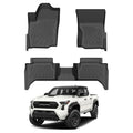 Cartist Floor Mats for Toyota Tacoma 2024-2026 (Only Fit Hybrid) Double Cab, All Weather Floor Liners for Tacoma Accessories, Heavy Duty TPE Car Mats, Car Accessories - size: 2)Toyota Tacoma (Only fit Hybrid)【2024-2026】