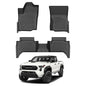 Cartist Floor Mats for Toyota Tacoma 2024-2026 (Only Fit Hybrid) Double Cab, All Weather Floor Liners for Tacoma Accessories, Heavy Duty TPE Car Mats, Car Accessories - size: 2)Toyota Tacoma (Only fit Hybrid)【2024-2026】