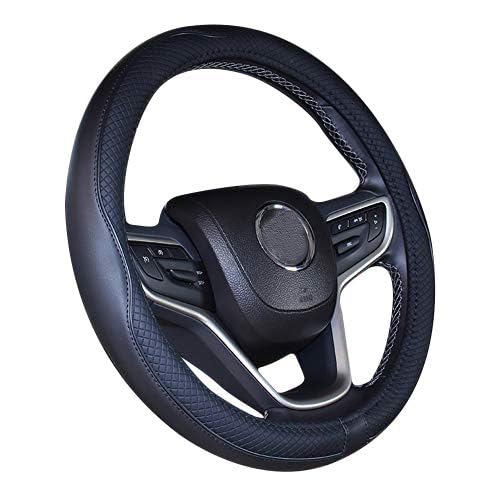 Mayco Bell 2019 New Microfiber Leather Car Extra Large Steering Wheel Cover for Big Trucks (18.3-18.7'', Black) - color: Black, size: 19''
