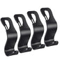Car Seat Hooks 4 Pack, Headrest Hooks for Purses Groceries Bags with Metal Lock, Car Purse Holder Seat Back Storage Hooks
