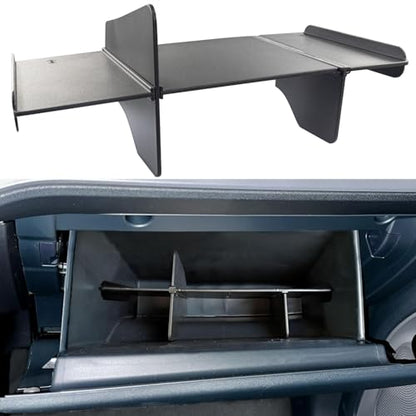 Glove Box Organizer Fit for Ford Maverick Accessories 2022 2023 2024 2025 2026 Upgrade Glove Compartment Insert Interior Storage Box Divider ABS Secondary Storage Tray Enhance Partition Space
