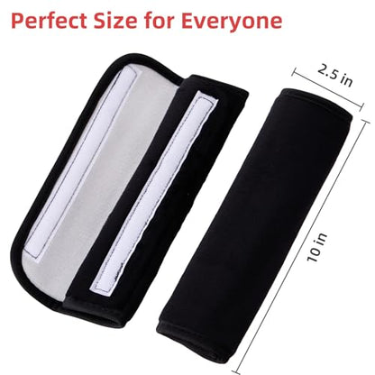 2 Pack Soft Seat Belt Cover Pad with Embroidered Sticker (Passenger Princess) - Comfortable Seatbelt Covers for All Cars and All Ages - Seat Belt Extender Shoulder Pad - Seatbelt Cushion for Backpack - size: Passenger Princess