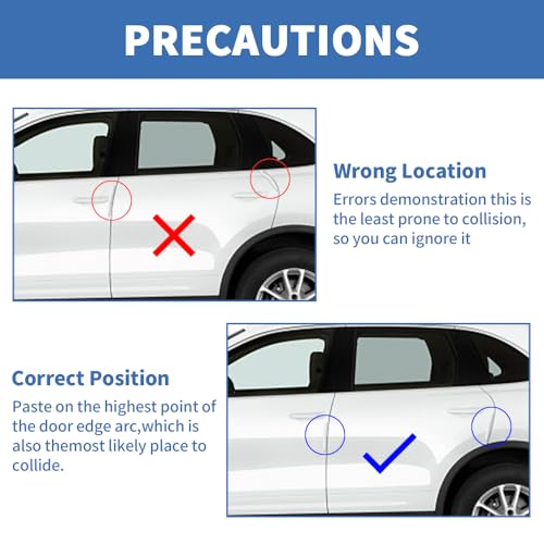 4PCS Car Door Edge Guards Universal 3D Carbon Fiber Texture Anti-Collision Scratch Protector Strips Flexible Silicone Trim with Nano Adhesive for Sedan SUV Truck White