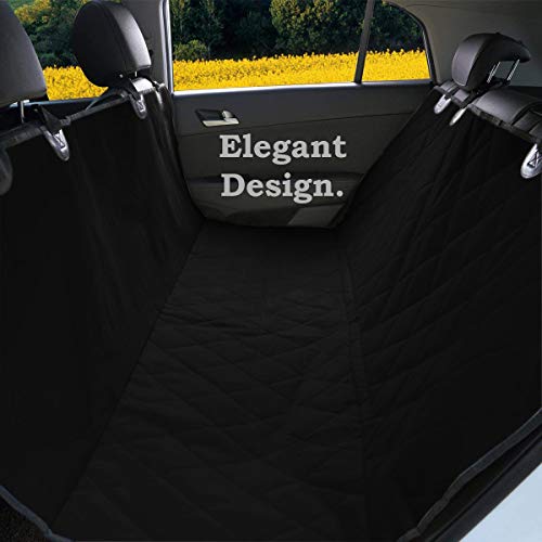 Pet Magasin Bench Car Seat Cover Dog Car Seat Protector 100% Waterproof Heavy Duty Pet Nonslip Hammock Black 58” x 54” Universal Fit for Cars SUVs and Truck