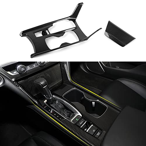 Gear Shift Panel Decals for Honda Accord 2018 2019 2020 2021 2022 10th Gen Accessories ABS Carbon Fiber Interior Stickers, Only for Gas Version - color: Gear Shift, Gas