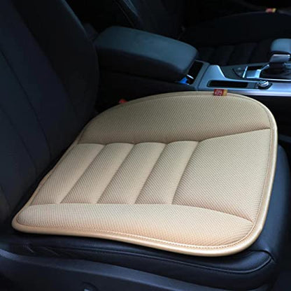 Car Seat Cushion Pad for Home Use Car Driver Seat Office Chair Memory Foam Seat Cushion(Khaki) - color: Khaki