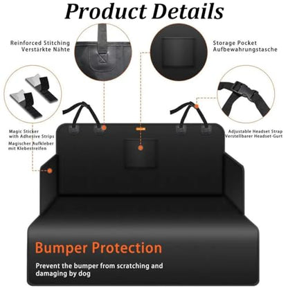 SUV Cargo Liner for Dogs for Mercedes-Benz GLS AMG GLS 63, Non-Slip Pet Cargo Cover Dog Seat Cover Mat, Back Trunk Protector Mat with Side Flaps, Easy Clean, Car Accessories