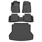 Binmotor-All Weather Car Floor Mats & Cargo Liner Set for Hyundai Elantra 2017-2020, 1st & 2nd Row & Rear Cargo Mat TPE Rubber Liners for Hyundai Elantra Accessories - style: 2) Car Mats for Hyundai Elantra (2017-2020) full set