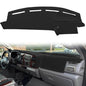 Yiz Dashboard Cover Dash Cover Mat Pad Carpet Custom Fit for 2005 2006 2007 Ford F250 F350 F450 F550 Super Duty Pickup Truck (Black) J134 - color: black