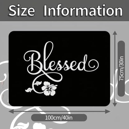 Universal Car Trunk Mat 29" x 39", Alphabet Flowers All Weather Trunk Protection Cargo Liner, Durable Cargo Mat Rear Trunk Liner,Stylish Vehicle Interior Accessories Suitable for Most Car Models - color: Alphabet Flowers