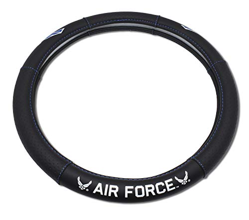 Elektroplate Officially Licensed US Air Force Wings Premium Steering Wheel Cover - Small Size - Fits Cars with Diameter 13.9” to 14.6” - size: Small - 15"