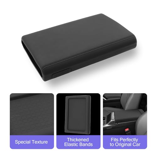 LUWU 2026 RAV 4 Center Console Cover Compatible with 2026 RAV 4 LE/XLE/Limited/Adventure/TRD Off-Road Accessories 2026 RAV 4 Armrest Cover Armrest Console Cover Silicone Material(Black) - color: RAV 4 2026 Armrest Cover Silicone Material