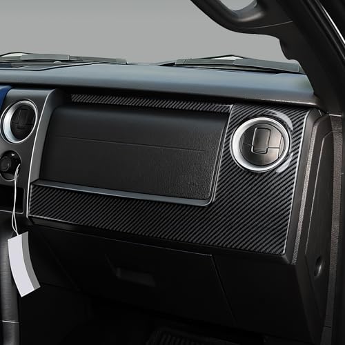 Car Passenger Dashboard Panel Strip Sticker Carbon Fiber Decal Interior Trim Cover for Ford F150 2009 2010 2011 2012 2013 2014 Accessories