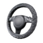 Flying Banner car Steering Wheel Cover Massage Velvet Warm Universal Size 15 inches SUV Truck Anti Slip Odorless Summer Winter (Gray, Velvet Massage) - color: Gray
