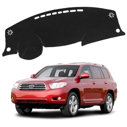 XITER Polyester Dashboard Cover Mat Carpet Dash Nonslip Sun Shade Mat Compatible For Toyota Highlander 2008 2009 2010 2011 2012 2013 - size: 2008-2013 Highlander
