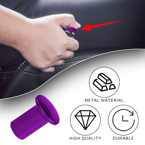 2PCS Turn Knob Drift Button, Car Push Button Hand Brake Cover, E-Brake Handle Handbrake Emergency Cover, Aluminum Alloy Handbrake Spin Turn Knob Button Compatible with GT86, BRZ, FRS