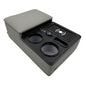 Car Armrest Box with Cup & Phone Holders, USB Port, Truck Center Console Organizer or Bench Seat Console (Gray)