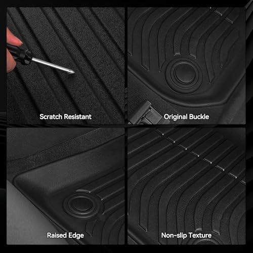 Floor Mats for Volvo VNL 760 860 (2019-25),VHD New (2019-25),VNR (2019-25), All Weather TPE Protector for Volvo VNL Accessories - size: 22)VNL/VHD/VNR|2019-2025