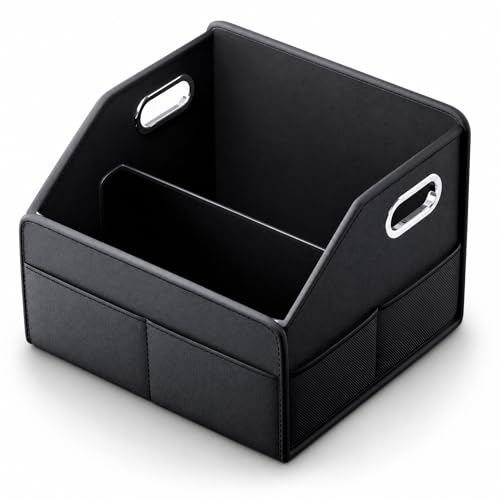 Car Seat Storage Organizer – Compact PU Leather Bin for Trunk, Front Seat, Back Seat & Car Floor
