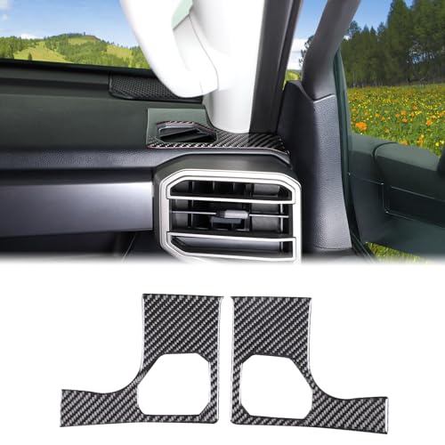 Car Dashboard Side Air Outlet Panel Trim Sticker Fit Toyot@a Tundra/Sequoia 2022-2024 Car Center Console Dashboard Side Air Vent Outlet Air-Conditioner Wind Frame Cover Protection Sticker Accessories - size: Dashboard Side Air Outlet Panel Trim Sticker