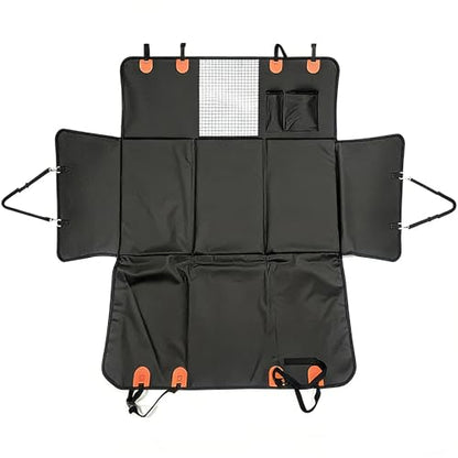 Dog Car Seat Cover, Back Seat Extender & Dog Hammock for Car, PU Leather Waterproof Pet Seat Cover, Nonslip Backseat Protector for Large Dogs - size: PU Leather