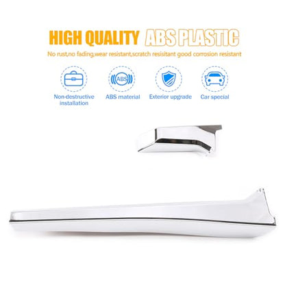 Center Console Gear Panel Cover Moulding Side Trim Strip for Toyota Tundra 2014-2020 Car Accessories (Birght)