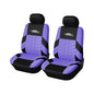 AUTOYOUTH Purple Seat Covers Front Seats Only, 3D Tyre Embossed Breathable Bucket Covers, Airbag Compatible, Quick Setup Universal Fit for Sedan, SUV, Truck, Van - color: Purple, size: Front Seats Only (4 pieces)