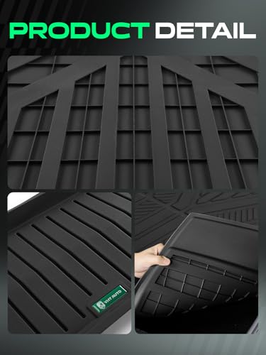 YHTAUTO Cargo Liners Compatible with Tesla Model Y Juniper 2025 2026, TPE Floor Liners All Weather Custom Fit, Frunk Mat & Cargo Trunk Mat & Lower Storage Mat, Set of 3, Black - style: 3 PCS Trunk Mat
