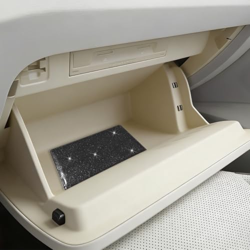 Car Registration and Insurance Holder, PU Leather Automotive Glove Box Document Compartment Organizer with Magnetic Shut, Cards Driver License Holder, Universal Vehicle Accessories (Black) - color: Black