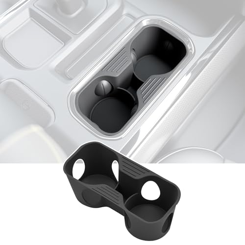 Cup Holder for 2022-2025 Chevy Silverado & GMC Sierra 1500,Center Console Cup Holder Insert Cupholder Organizer Coaster Liner for 22-25 Silverado/Sierra Interior Accessories(Bucket Seat Only) - color: For 22-25 Silverado&Sierra 1500(Bucket Seat)