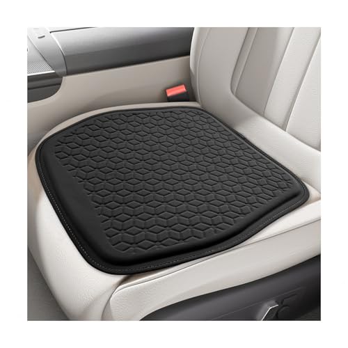 Gel Car Seat Cushion, Non-Slip Breathable Automotive Front Seat Bottom Cushion Pad, Comfortable & Cooling Seats Cover Interior Mat for Sedans SUVs Trucks, Car Accessories (Black)