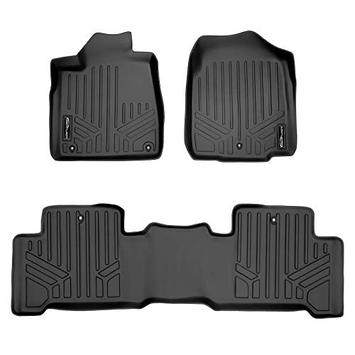 SMARTLINER Custom Fit Floor Mats 2 Row Liner Set for 2007-2013 Acura MDX - color: Acura MDX 2007 - 2013