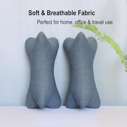 Neck & Cervical Pillows Dog Bone Shaped Travel Neck Pillows With Washable Removable Cover For Car Bus Truck Driving Comfort Head Rest Support Bone Pillows For Neck Chiropractic Pillow ( Size : D ) - size: D