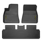 PIT66 Floor Mats Cargo Liners Compatible with Tesla Model 3 2017-2023 Sept Old Style, NOT Fit 2023.Oct-2026 new Model (Heavy Duty) TPE 3-Piece Premium, All Weather Floor Liners Black - size: Fit Tesla Model 3 2017-2023 | 3PCS