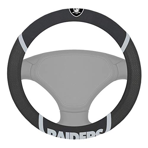 FANMATS NFL Unisex-Adult Embroidered Steering Wheel Cover - size: 15" x 15"