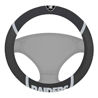 FANMATS NFL Unisex-Adult Embroidered Steering Wheel Cover - size: 15" x 15"