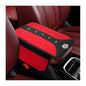 Bling Crown Car Center Console Cover, Crystal Leather Auto Armrest Box Cushion with 2 Storage Bags, Universal Crown Middle Console Cover Arm Rest Protector for Most Vehicles (Red) - color: Red