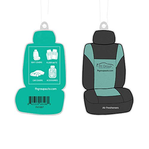 FH Group Front Seats Only Car Seat Covers Low Back - Unique Cloth Interior Accessories Car Seat Covers Gray Seat Cover Front Set - Universal Fit Cars Trucks SUV Car Seat Protector Accessories