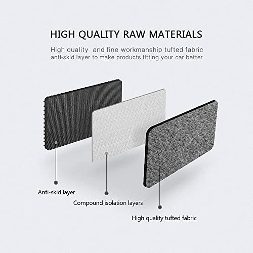 Floor Mats Compatible with BMW E46 3-Series 1999-2005, M3 Coupe 2001-2006, Front & Rear Gray/Grey 4PC Nylon Car Floor Carpets Carpet Liner by IKON MOTORSPORTS