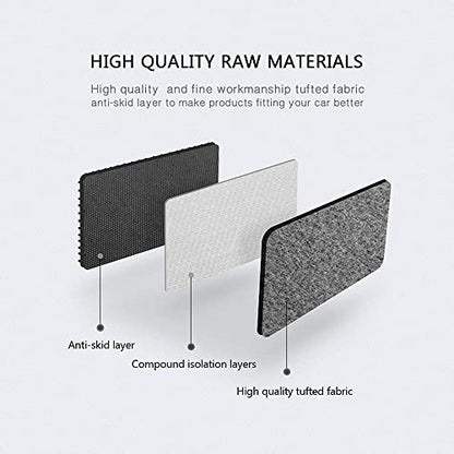 Floor Mats Compatible with BMW E46 3-Series 1999-2005, M3 Coupe 2001-2006, Front & Rear Gray/Grey 4PC Nylon Car Floor Carpets Carpet Liner by IKON MOTORSPORTS