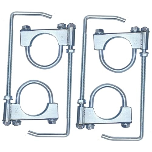 Exhaust Clamp With Hanger 2 Inch, Universal Exhaust Hangers Muffler Hanger for 2" Exhaust Pipes(4 Pcs) - size: 2 Inch-4 PACK