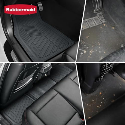 Rubbermaid Car Mats Full Set – All Weather Car Floor Mats Universal Trim-to-Fits Design,Heavy Duty Car Mats for Cars, SUVs, Trucks,and Vans - Beige - color: Gray