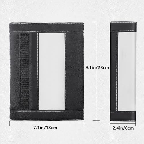 SEG Direct Black and White Seat Belt Pads Pack of 2 - color: White