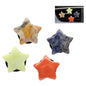 ORIESSE Boho Car Decor,4pcs Stars Car Air Freshener Vent Clips,Natural Stone Crystals Air Vent Clips,Hippie Decorations Accessories for Women,Best Wishes for Lover Friends