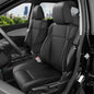 GIANT PANDA Custom Fit Front Seat Covers for Honda CRV CR-V 2012 2013 2014 2015 2016 EX,EX-L,LX,Touring,SE, Luxury Faux Leather Car Seat Covers (Black)