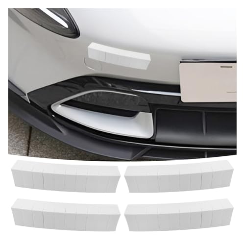 YoRise 4PCS Car Door Edge Guards, EVA Foam Bumper Guard Strip with Self Adhesive, Anti-Scratch & Collision Car Door Protector Trim for Vehicle Front/Rear Lips (White) - color: White